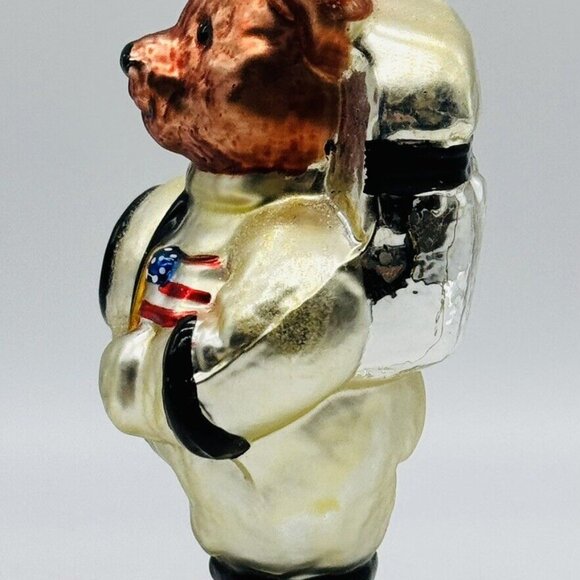 Teddys In Time 1999 BK Hand Blown Glass Ornament 1960s Spaceman - Picture 6 of 9